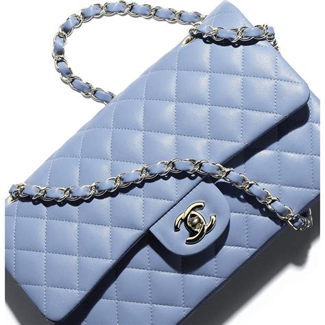 bleu chanel bag|chanel bag blue color.